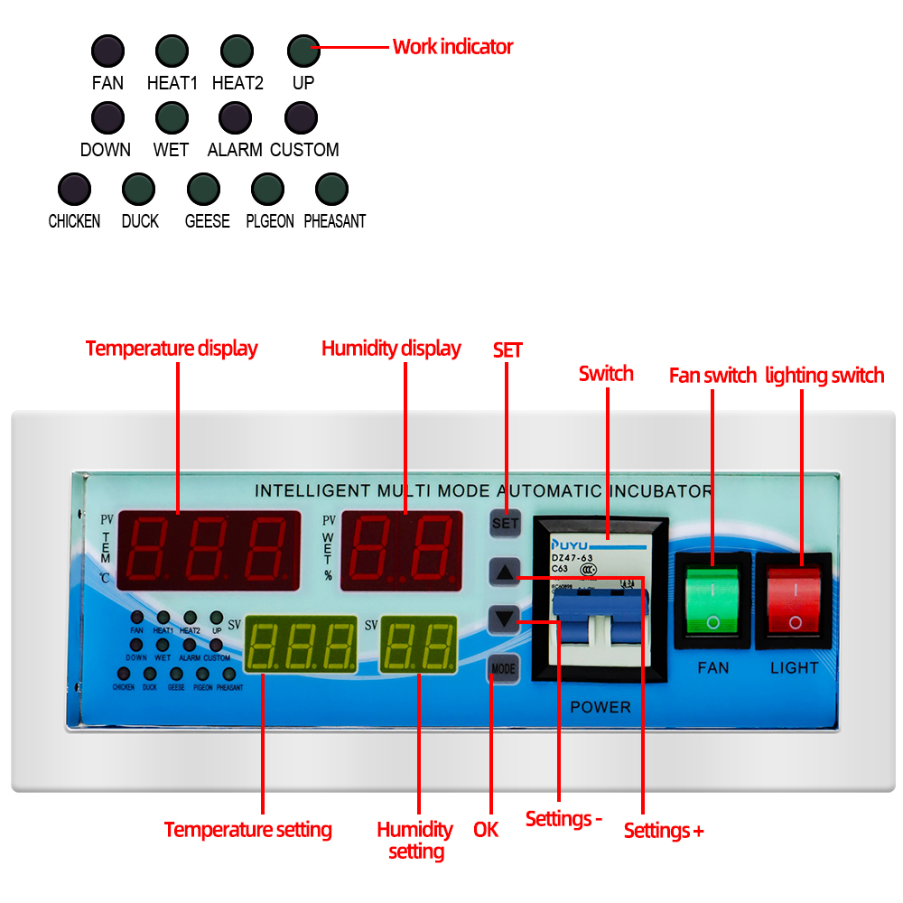 XM-18E Full Automatic Egg Incu - Quail Egg Incubator review and price